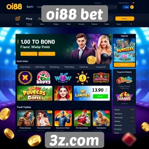 Novidades no layout do site de jogos oi88 Bet